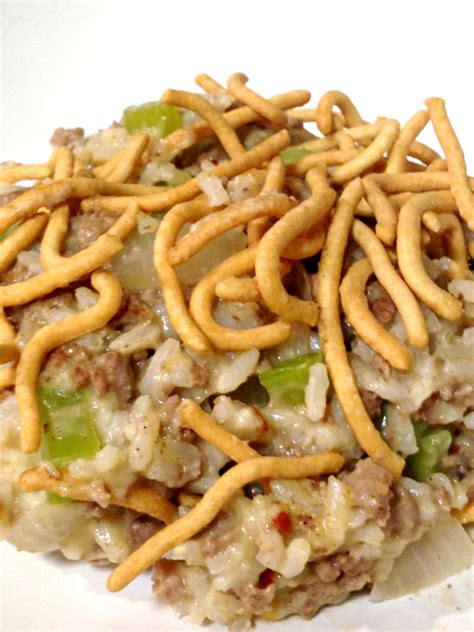 hamburger casserole with chow mein noodles